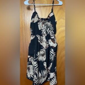 Black Floral Mini Dress